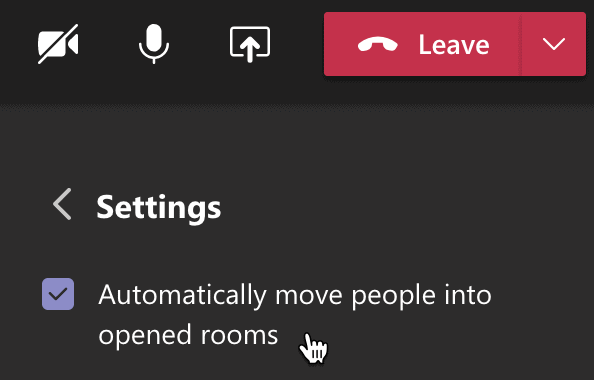 automatisch mensen naar rooms sturen