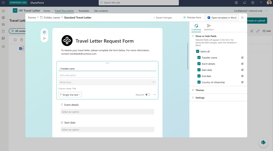 Form with edit buttons