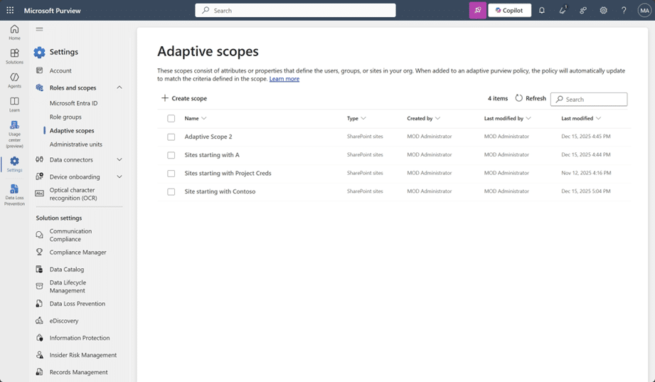 Adaptive scopes - KbWorks adaptice scopes