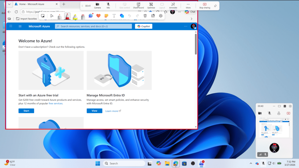 Annotate your meeting just in a window