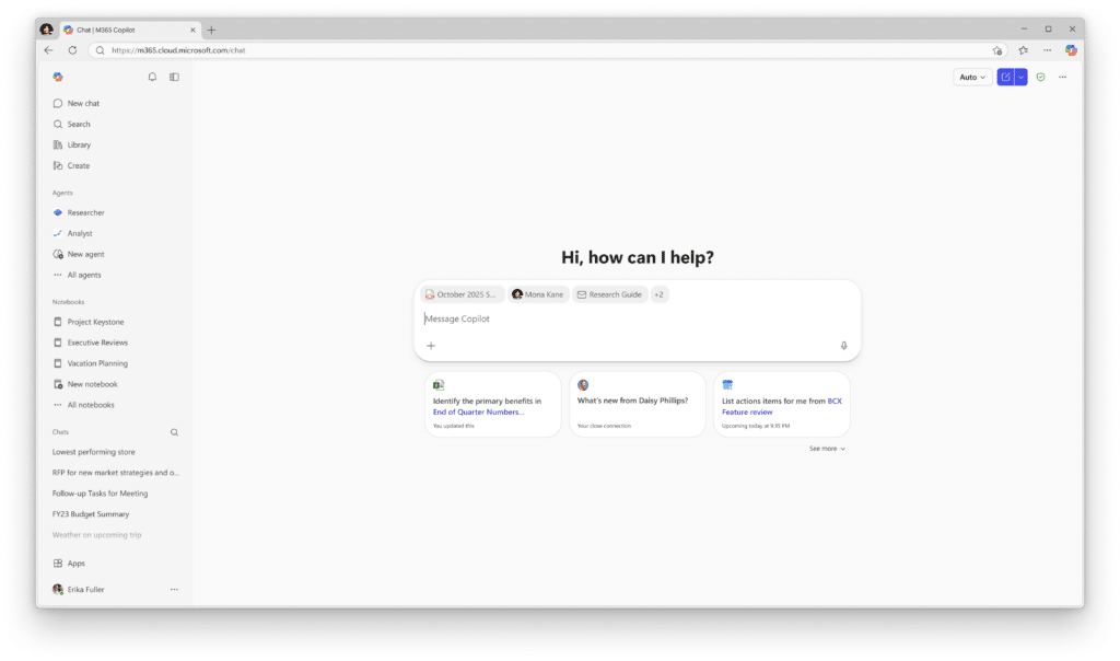 insert entity in Copilot chat input box - KbWorks Microsoft 365 Copilot entity pills