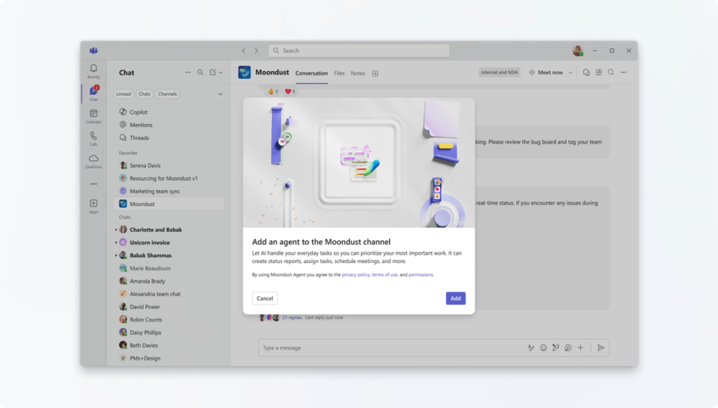 Confirm Adding Agent to Channel Microsoft Teams - KbWorks Confirm Adding Agent to Channel Microsoft Teams - KbWorks - SharePoint and Teams Specialist