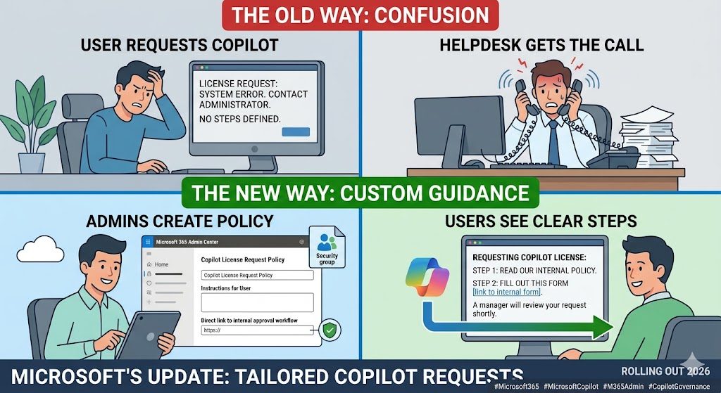 User confusion vs. guided process