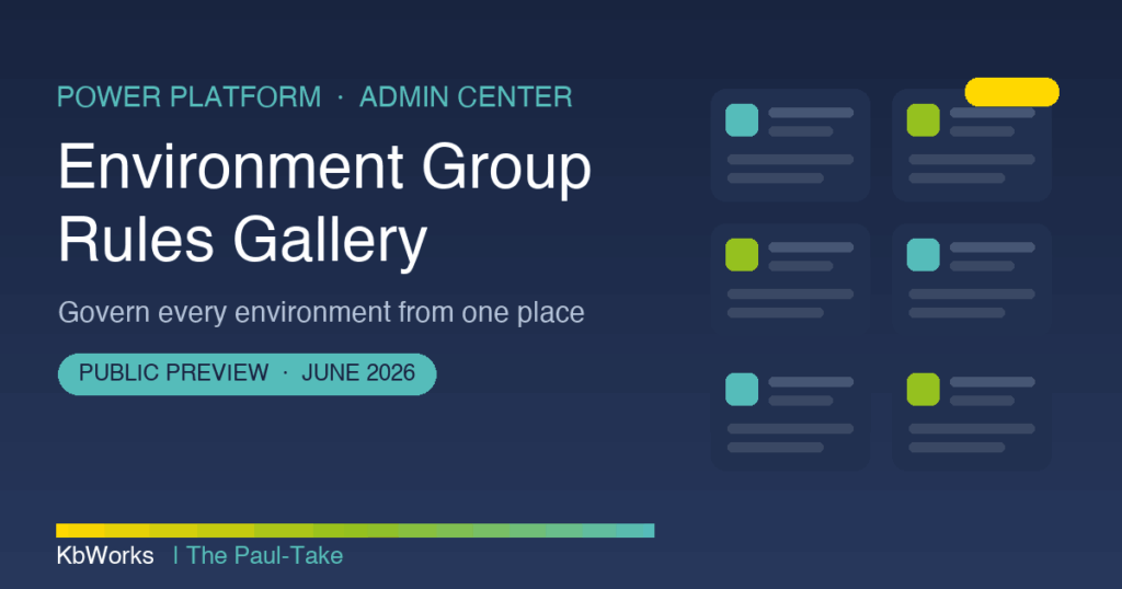 Environment Group Rules